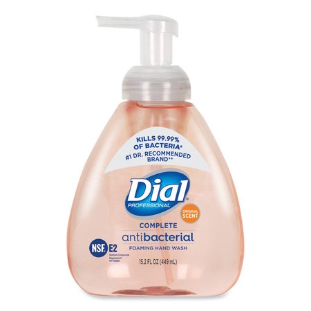 DIAL PROFESSIONAL Antibacterial Foaming Hand Wash, Original, 15.2 oz Pump, 4PK 1700098606